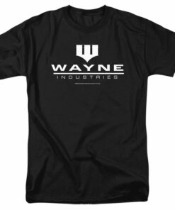 BATMAN WAYNE LOGO ON BLACK T-Shirt