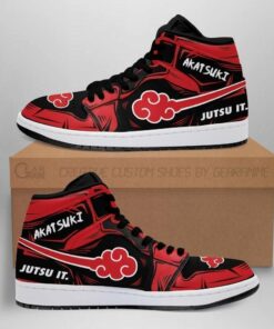 Akatsuki Cloud Jutsu It Naruto Anime Shoes Air Jd Retro Sneakers V38