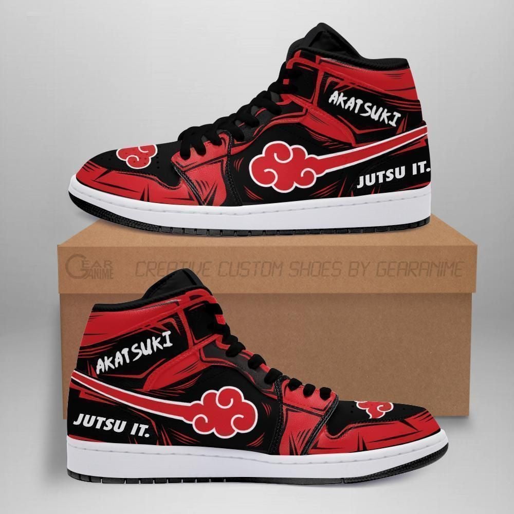 Akatsuki Cloud Jutsu It Naruto Anime Shoes Air Jd Retro Sneakers V38