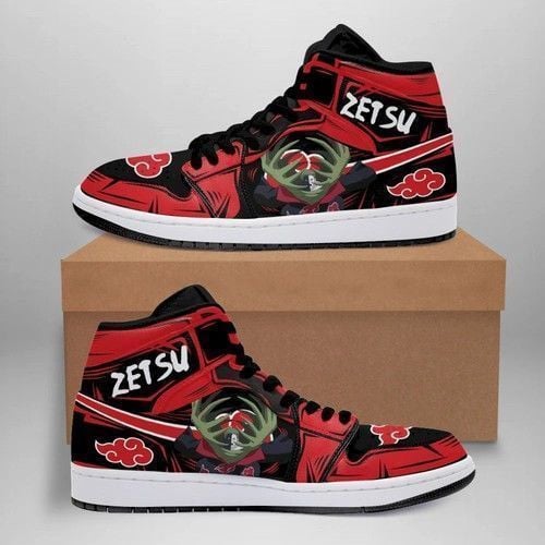 Akatsuki Zetsu Naruto Anime Fan Gift Shoes Air Jd Retro Sneakers V93