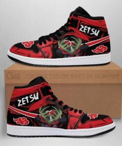 Akatsuki Zetsu Naruto Anime Fan Gift Shoes Air Jd Retro Sneakers V93