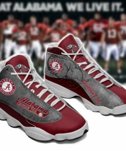 Alabama Crimson Tide Football Team Ncaaf Air Jd13 Sneaker Shoes VJD282