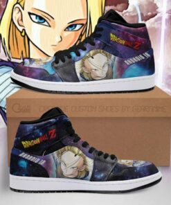 Android 18 Galaxy Dragon Ball Z Custom Anime Fan Pt04 Shoes Air Jd Retro Sneakers V176