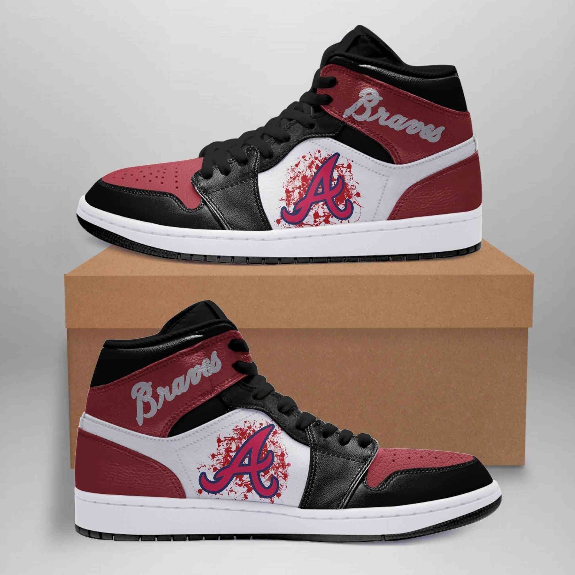 Atlanta Braves MLB Custom Shoes Air Jd Retro Sneaker V232