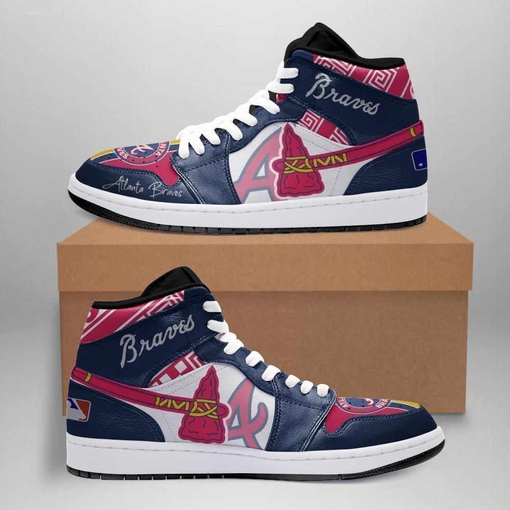 Atlanta Braves MLB Custom Shoes Air Jd Retro Sneaker V233