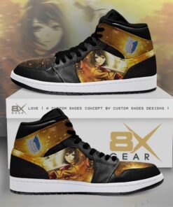 Attack On Titan Jordan Mikasa Scouting Legion Anime Shoes Air Jd Retro Sneakers V254