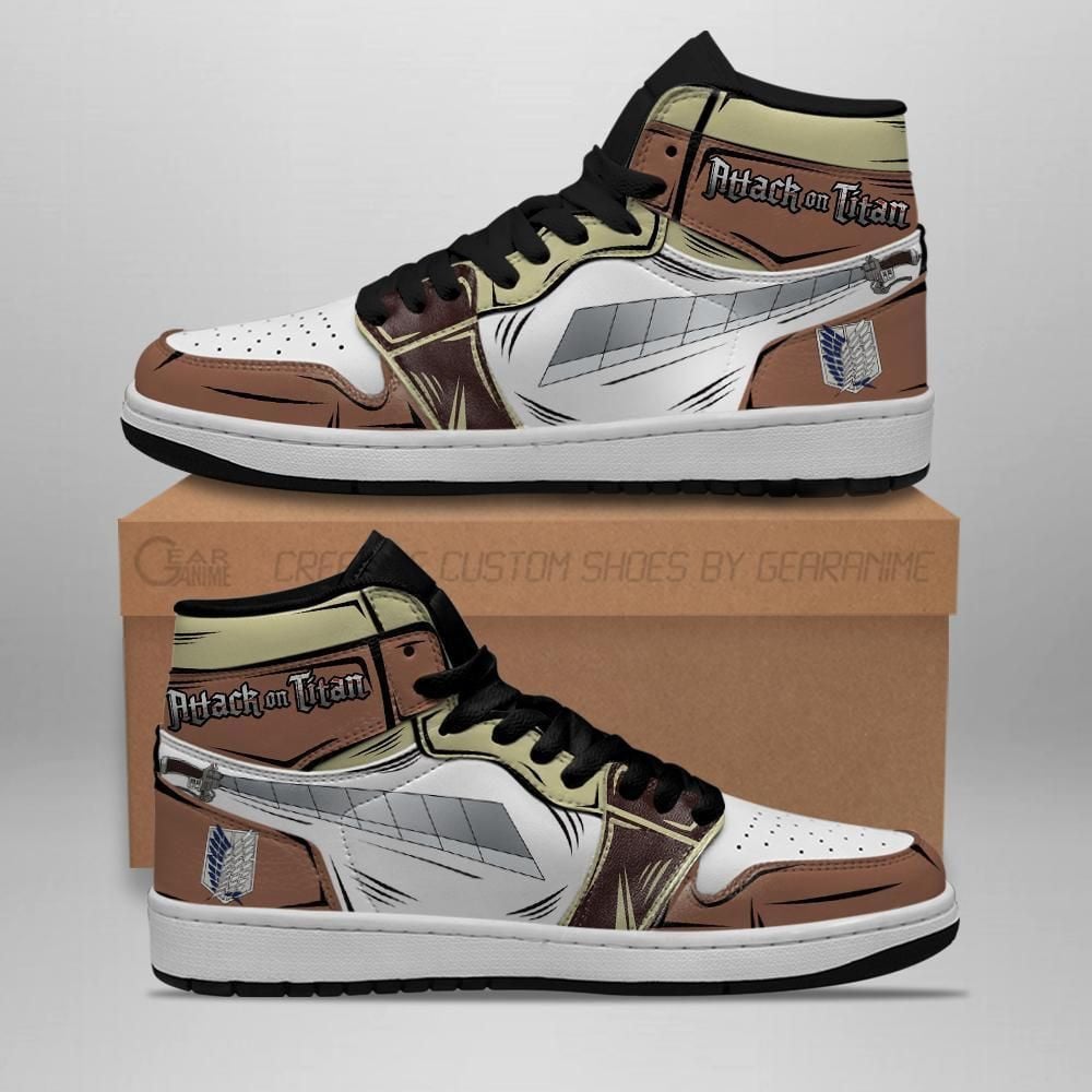 Attack On Titan Mikasa Scouting Legion Anime Shoes Air Jd Retro Sneakers V257