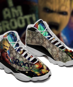 Baby Groot Marvel Star Guardian Movie Air Jd13 Sneaker Shoes VJD132