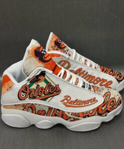 Baltimore Orioles Baseball Team Mlb Air Jd13 Sneaker Shoes VJD857