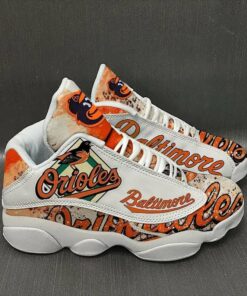 Baltimore Orioles Football Mlb Air Jd13 Sneaker Shoes VJD691