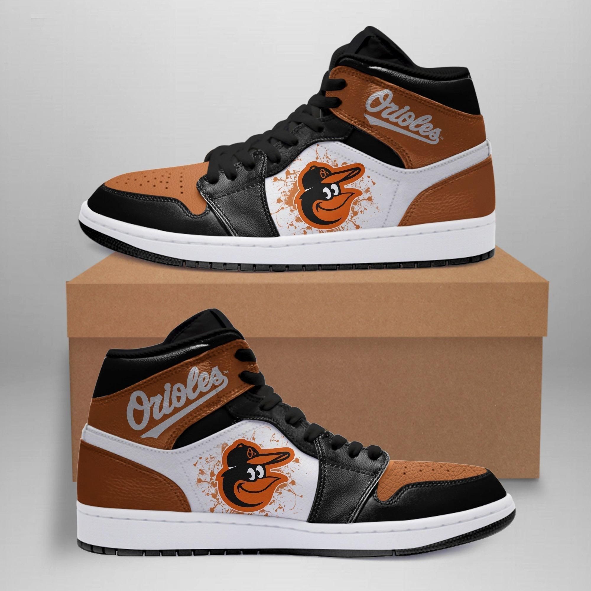 Baltimore Orioles Mlb Baseball Team Custom Eachstep Shoes Air Jd Retro Sneakers V313