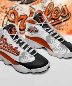 Baltimore Orioles Mlb Football Air Jd13 Sneaker Shoes VJD889