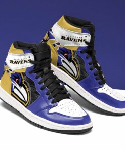 Baltimore Ravens Men Unique Football Custom Shoes Air Jd Retro Sneakers V324