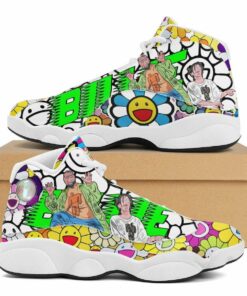 Billie Eilish & Takashi Murakami Sunflower Air Jd13 Sneaker Shoes VJD243