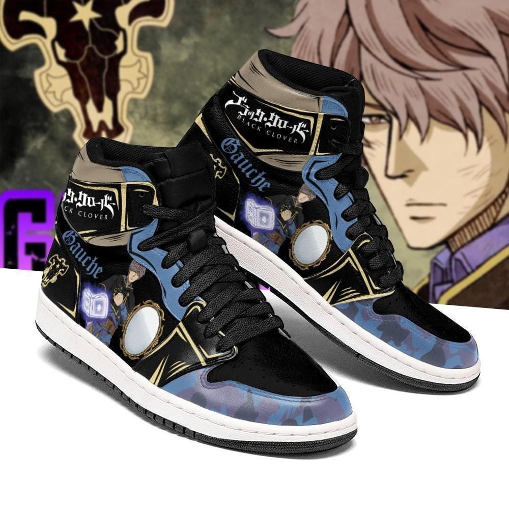 Black Bull Gauche Black Clover Anime Shoes Air Jd Retro Sneakers V410