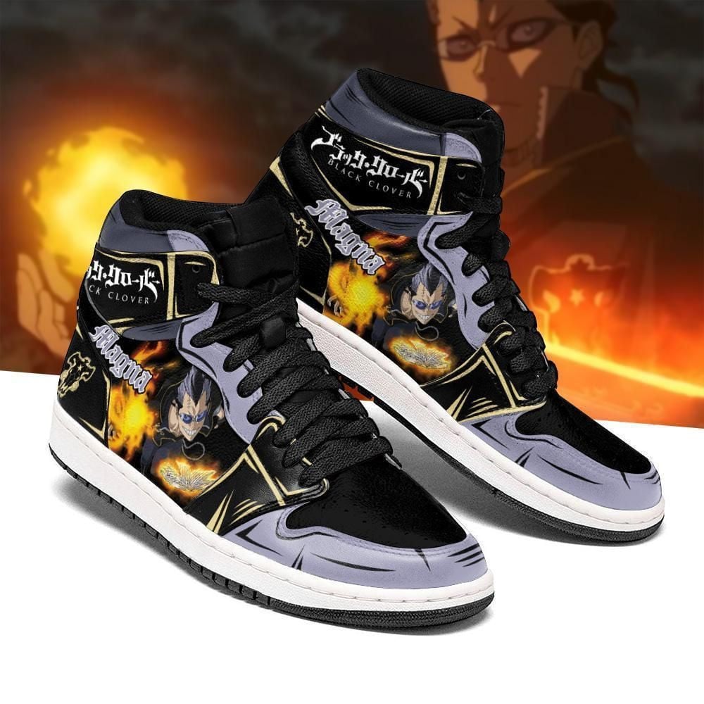 Black Bull Magna Black Clover Anime Shoes Air Jd Retro Sneakers V417