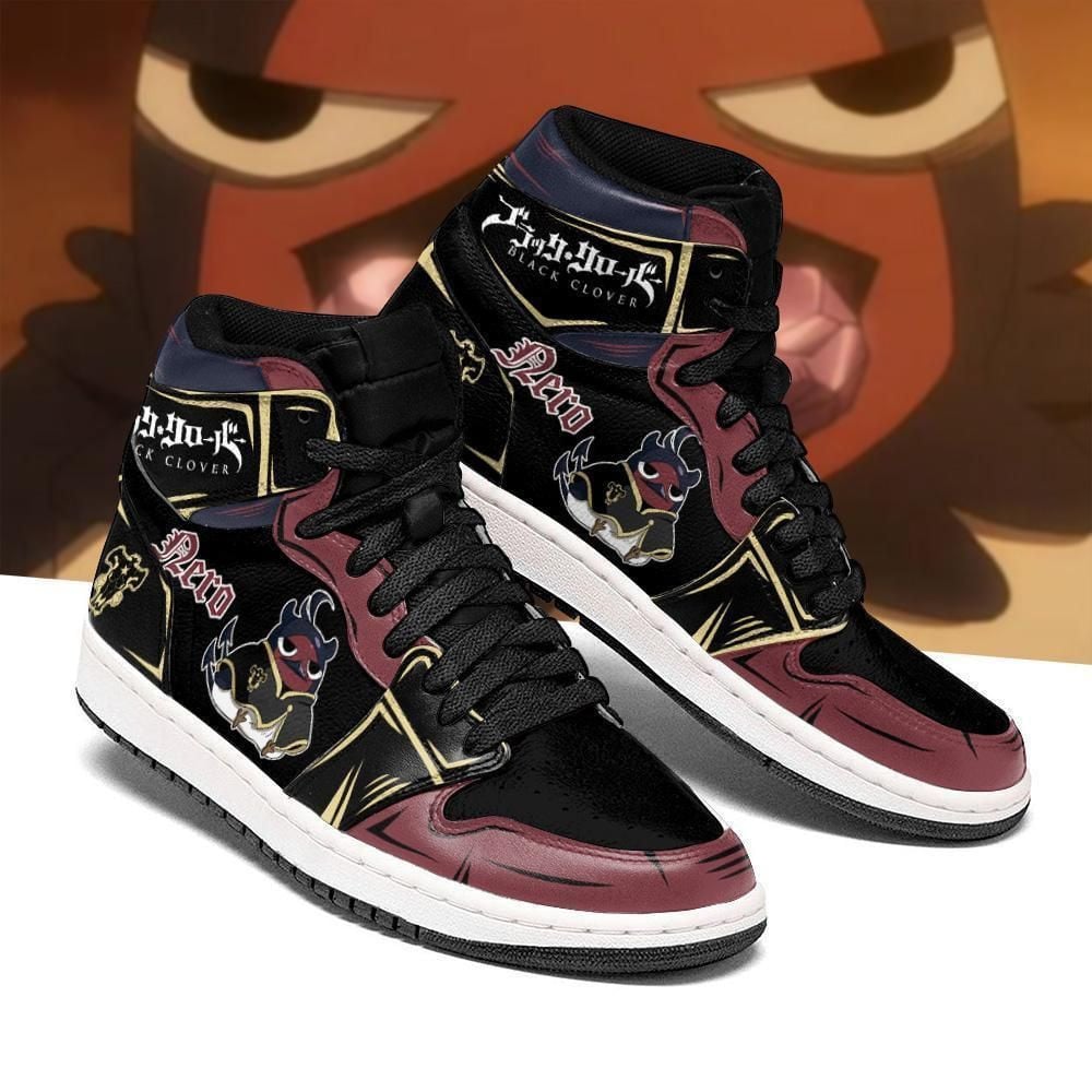 Black Bull Magna Black Clover Anime Shoes Air Jd Retro Sneakers V417