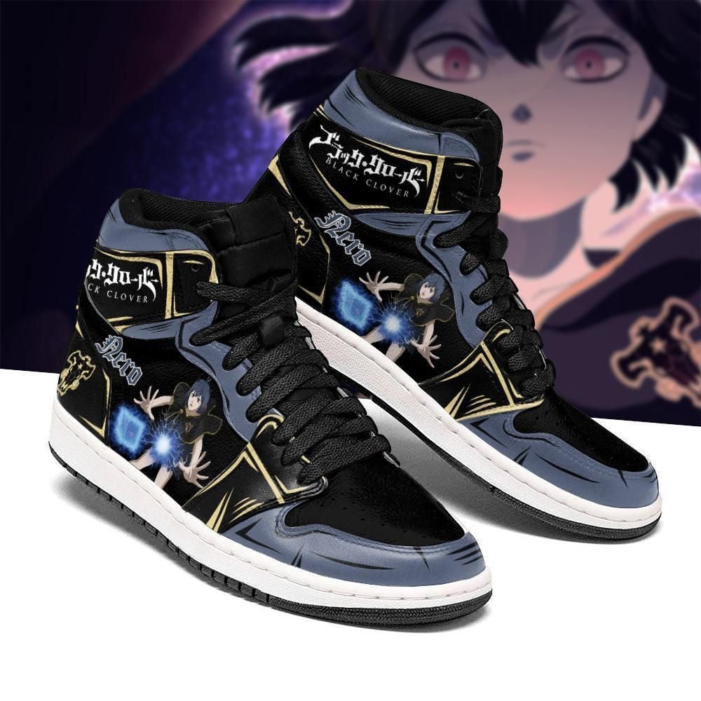 Black Bull Nero Black Clover Anime Shoes Air Jd Retro Sneakers V419