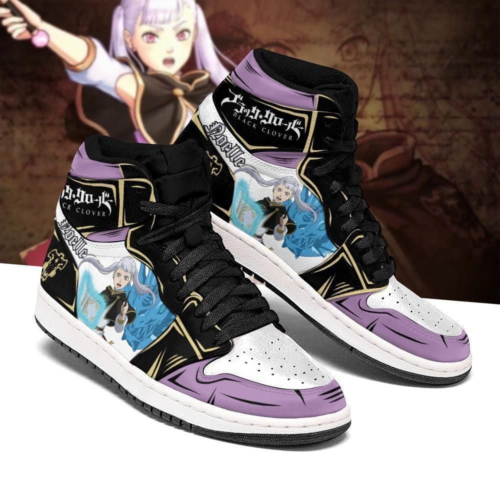 Black Bull Nero Secre Swallowtail Black Clover Anime Shoes Air Jd Retro Sneakers V421