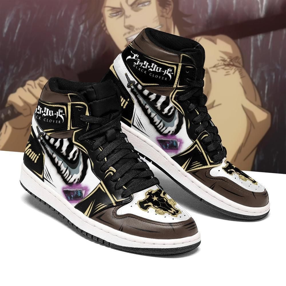 Black Bull Zora Ideale Black Clover Anime Shoes Air Jd Retro Sneakers V436