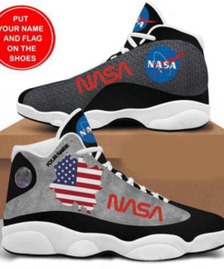 Black Na Nasa Personalized Air Jd13 Sneaker Shoes VJD945