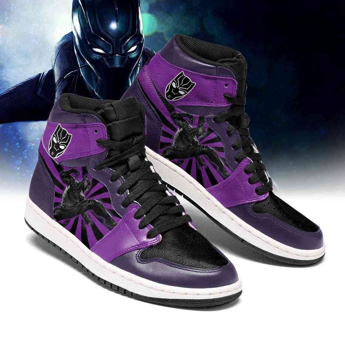 Black Panther Marvel Shoes Air Jd Retro Sneakers V446