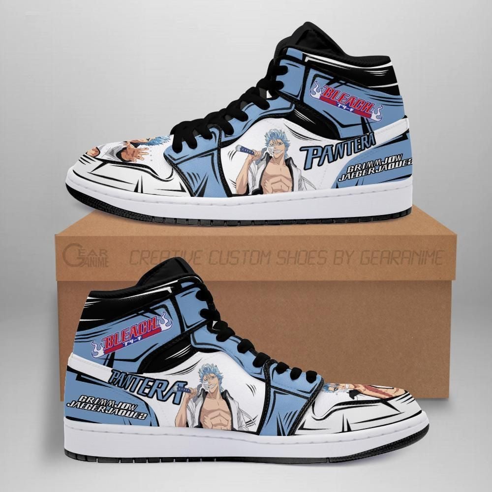 Bleach Grimmjow Anime Fan Gift Idea Shoes Air Jd Retro Sneakers V470