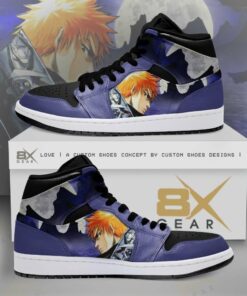 Bleach Ichigo Under Moonlight Anime Shoes Air Jd Retro Sneaker V487