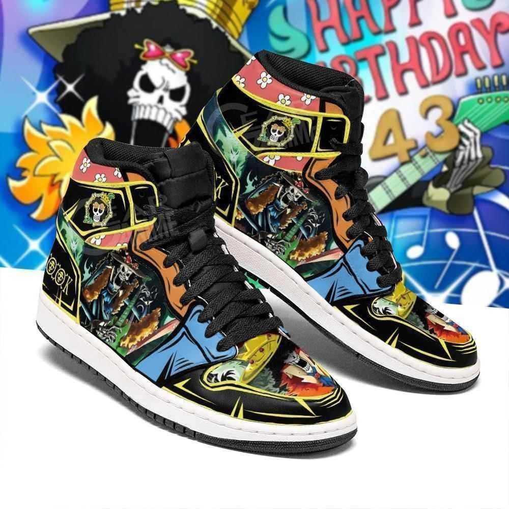 Brook Straw Hat Priates One Piece Anime Shoes Air Jd Retro Sneakers V549