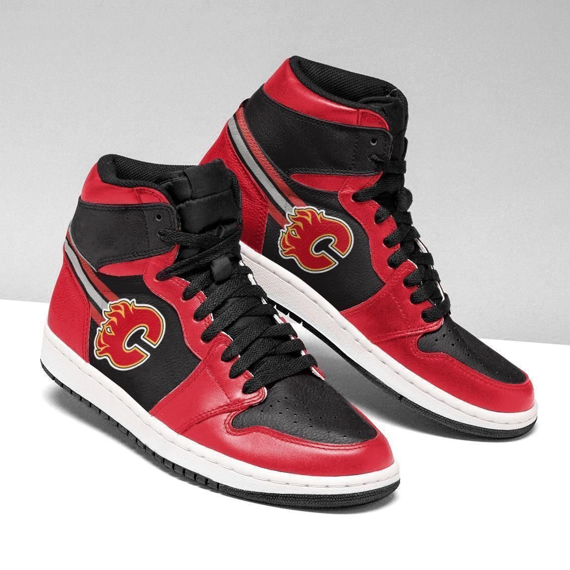 Calgary Flames Nhl Sneakers Shoes Sport V595