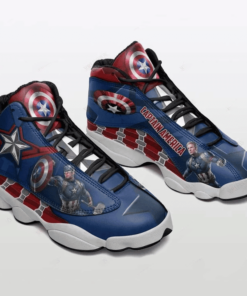 Captain America Marvel Air Jd13 Sneaker Shoes VJD98