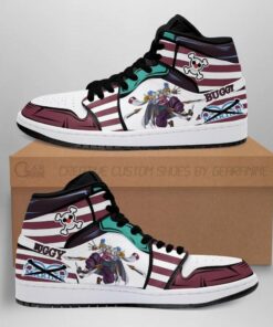 Captain Buggy Priates One Piece Anime Fan Shoes Air Jd Retro Sneakers V614