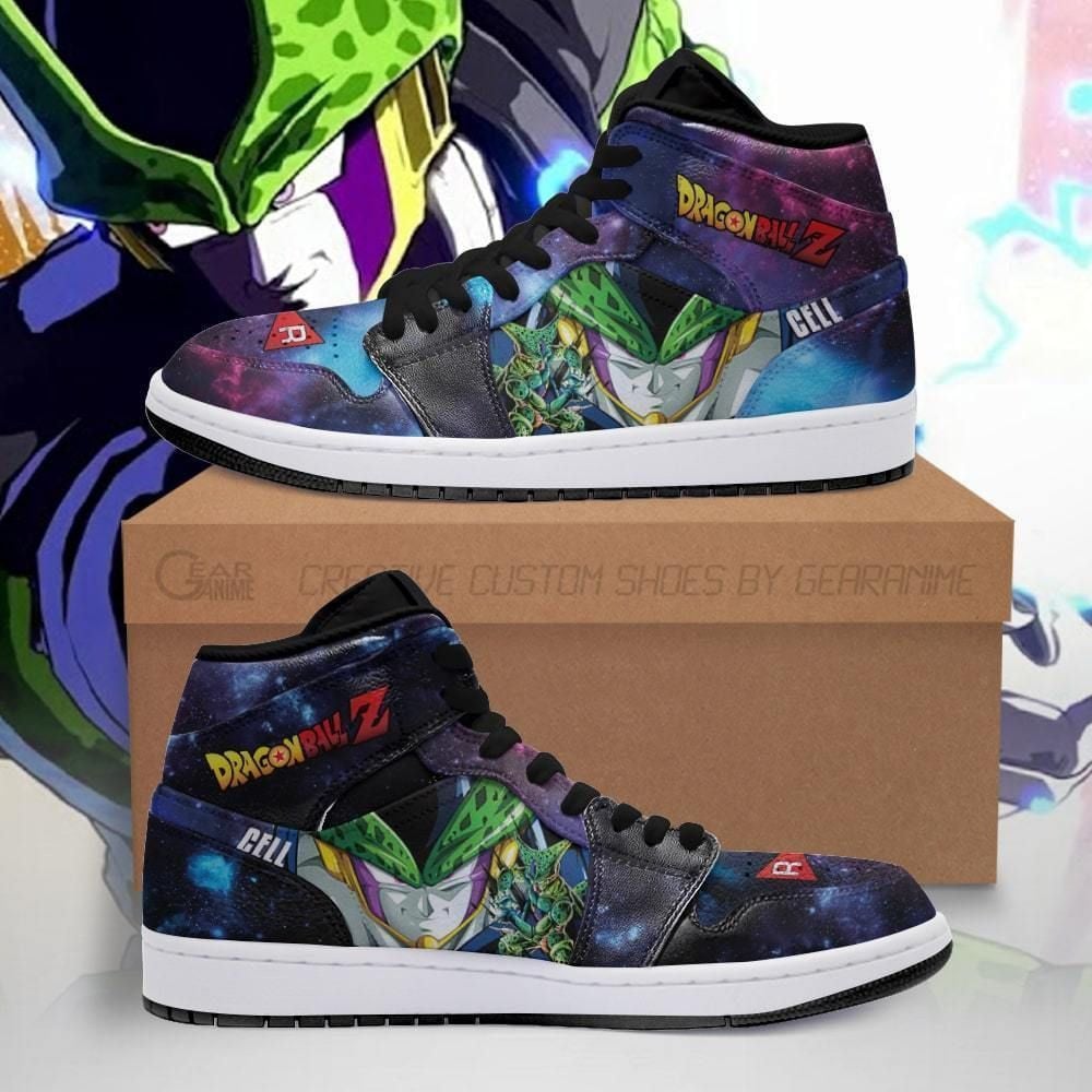 Cell Boots J1 Dragon Ball Z Anime Custom Shoes Air Jd Retro Sneakers V633