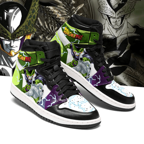 Cell Boots J1 Galaxy Dragon Ball Z Anime Custom Shoes Air Jd Retro Sneakers V634