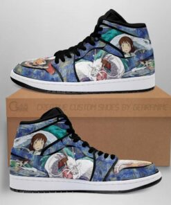 Chihiro Haku Dragon Starry Night Style Spirited Away Shoes Air Jd Retro Sneakers V689