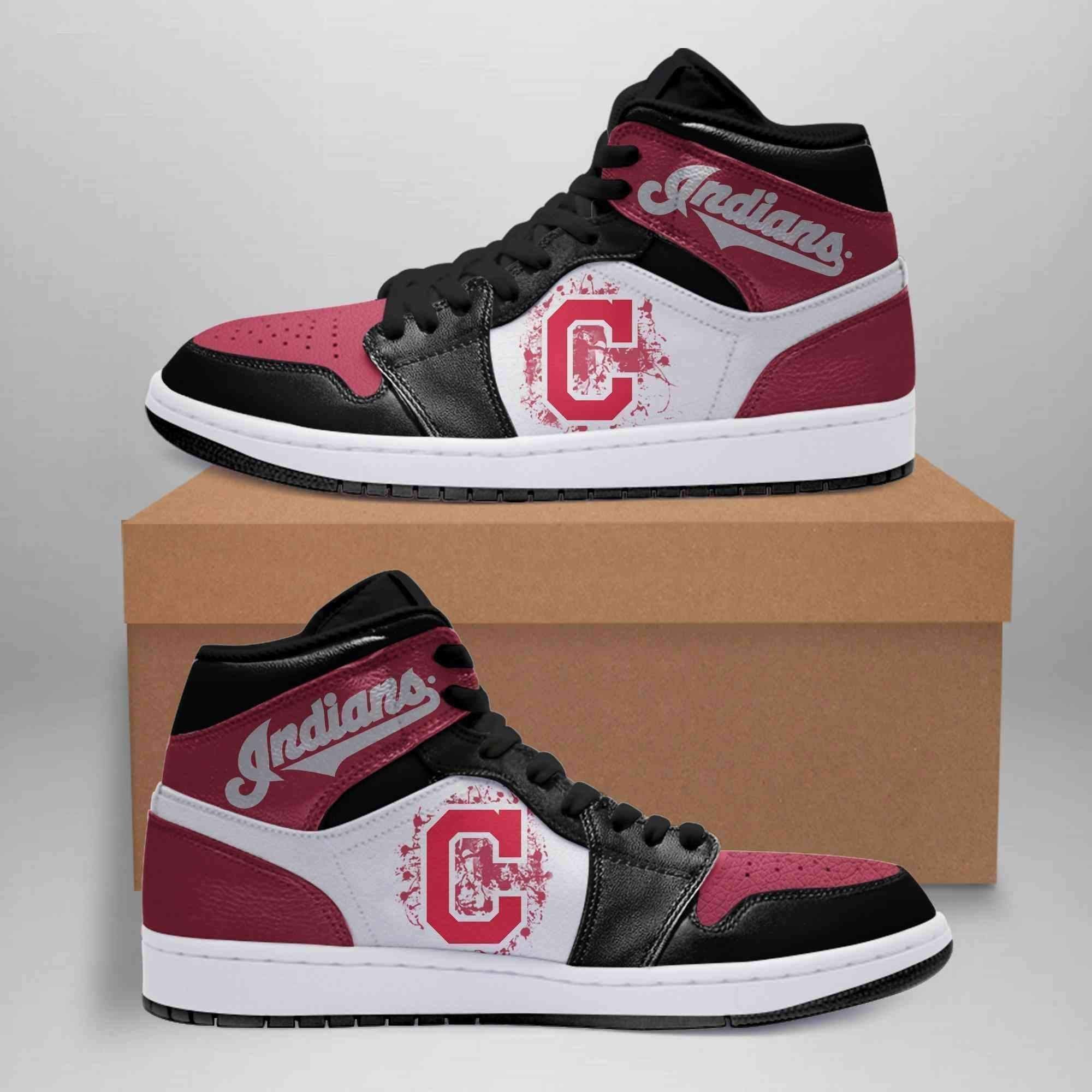 Cleveland Indians 02 Mlb Shoes Air Jd Retro Sneakers V740