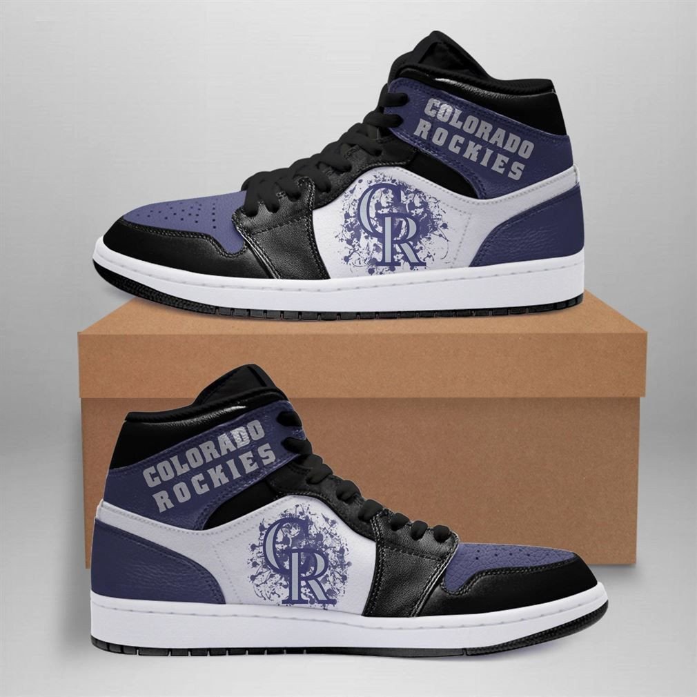 Colorado Rockies MLB Custom Shoes Air Jd Retro Sneaker V778