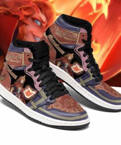 Crimson Lion Mereoleona Shoes Black Clover Anime Sneakers Shoes Sport V808