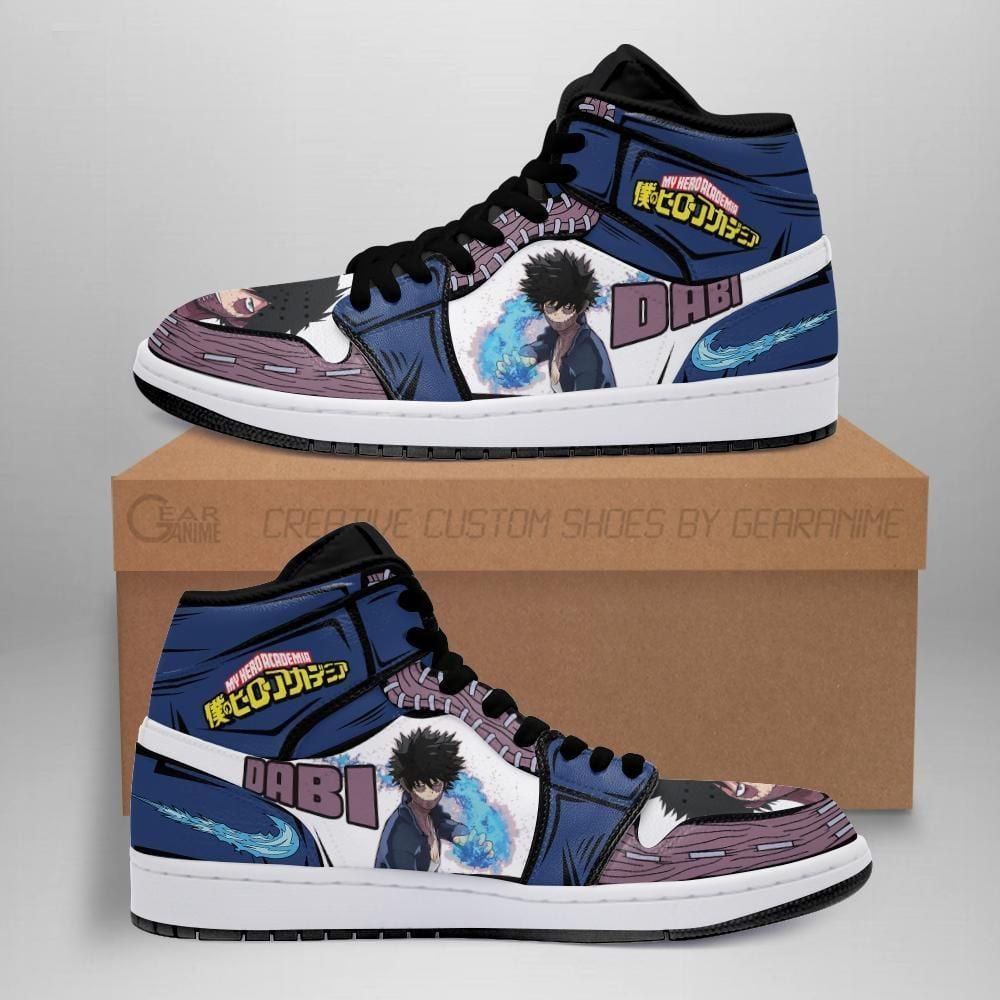 Dabi Custom My Hero Academia Anime Shoes Air Jd Retro Sneakers V820