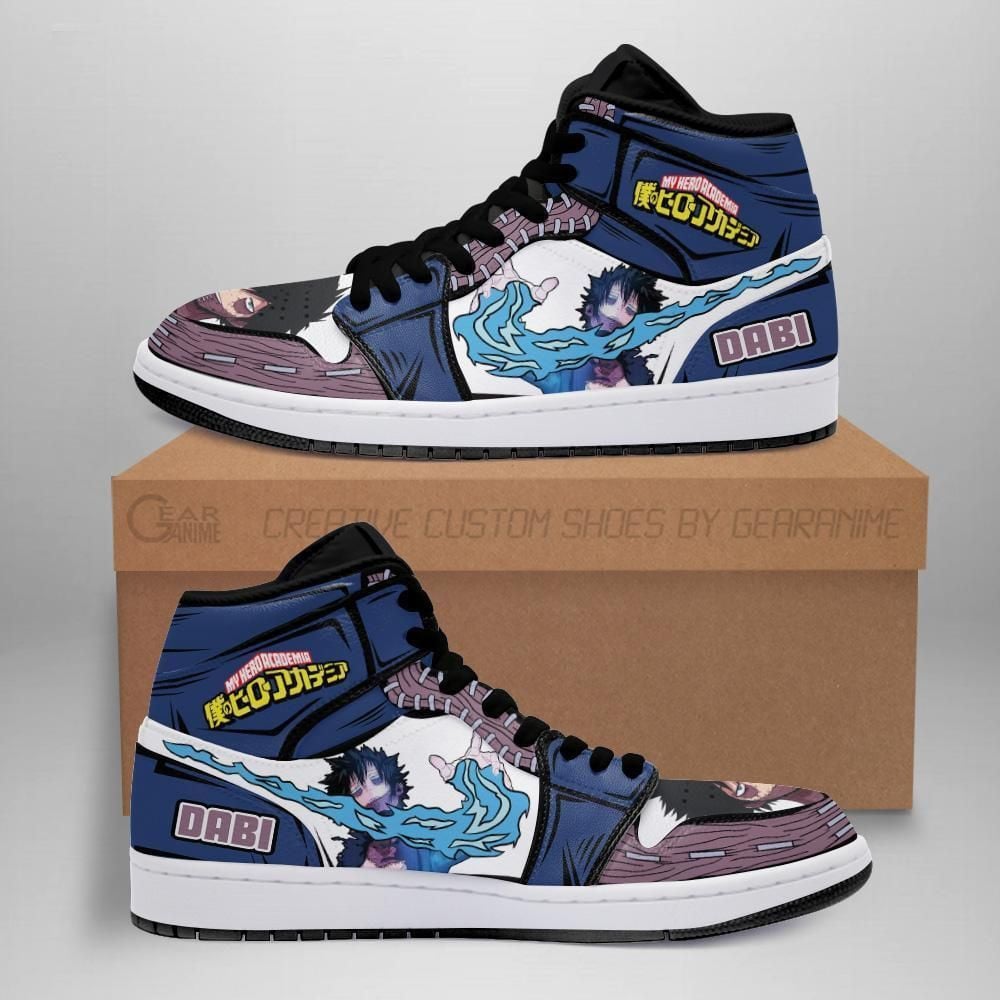 Dabi Shoes Boots Custom My Hero Academia Anime Sneakers Shoes Sport V824