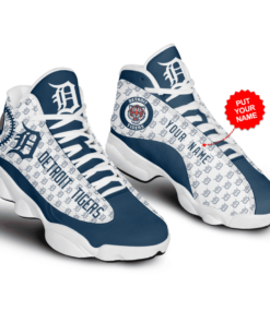 Detroit Tigers Mlb Baseball Air Jd13 Sneaker Shoes VJD60