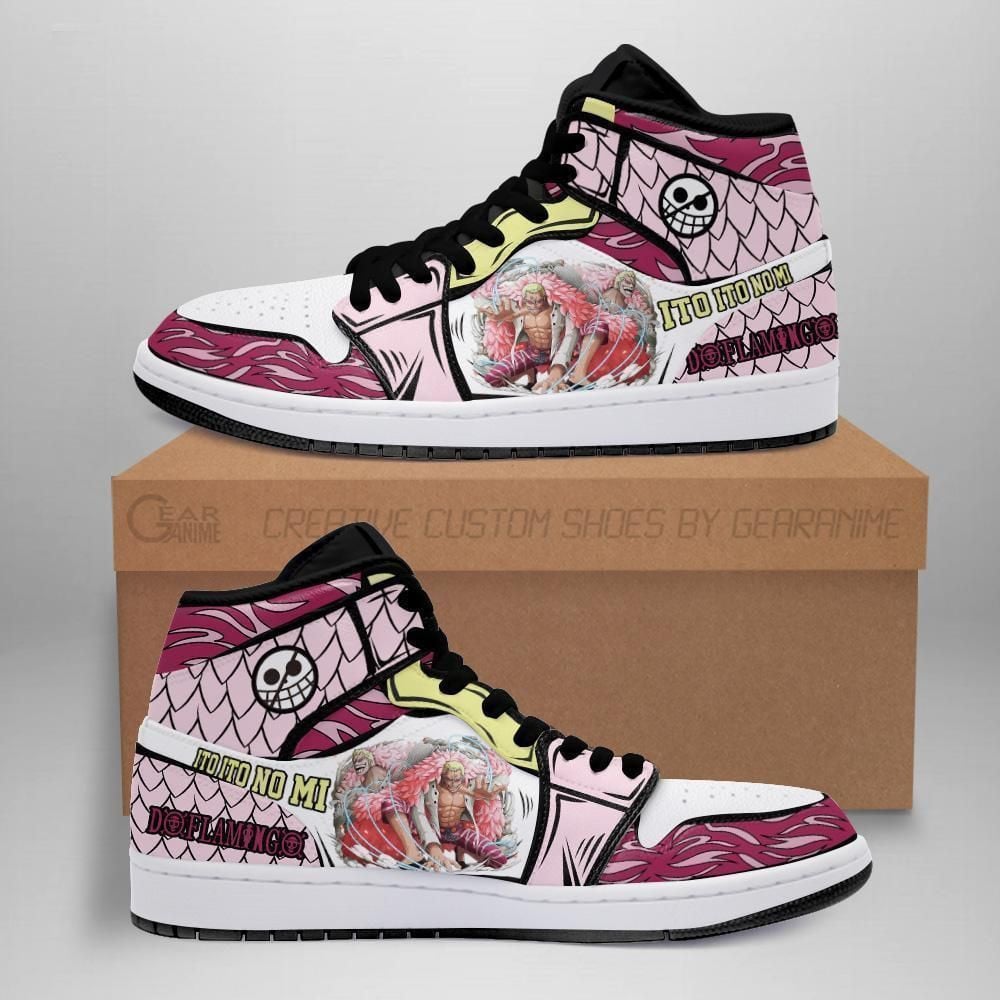 Doflamingo Boots One Piece Anime Shoes Air Jd Retro Sneakers V919