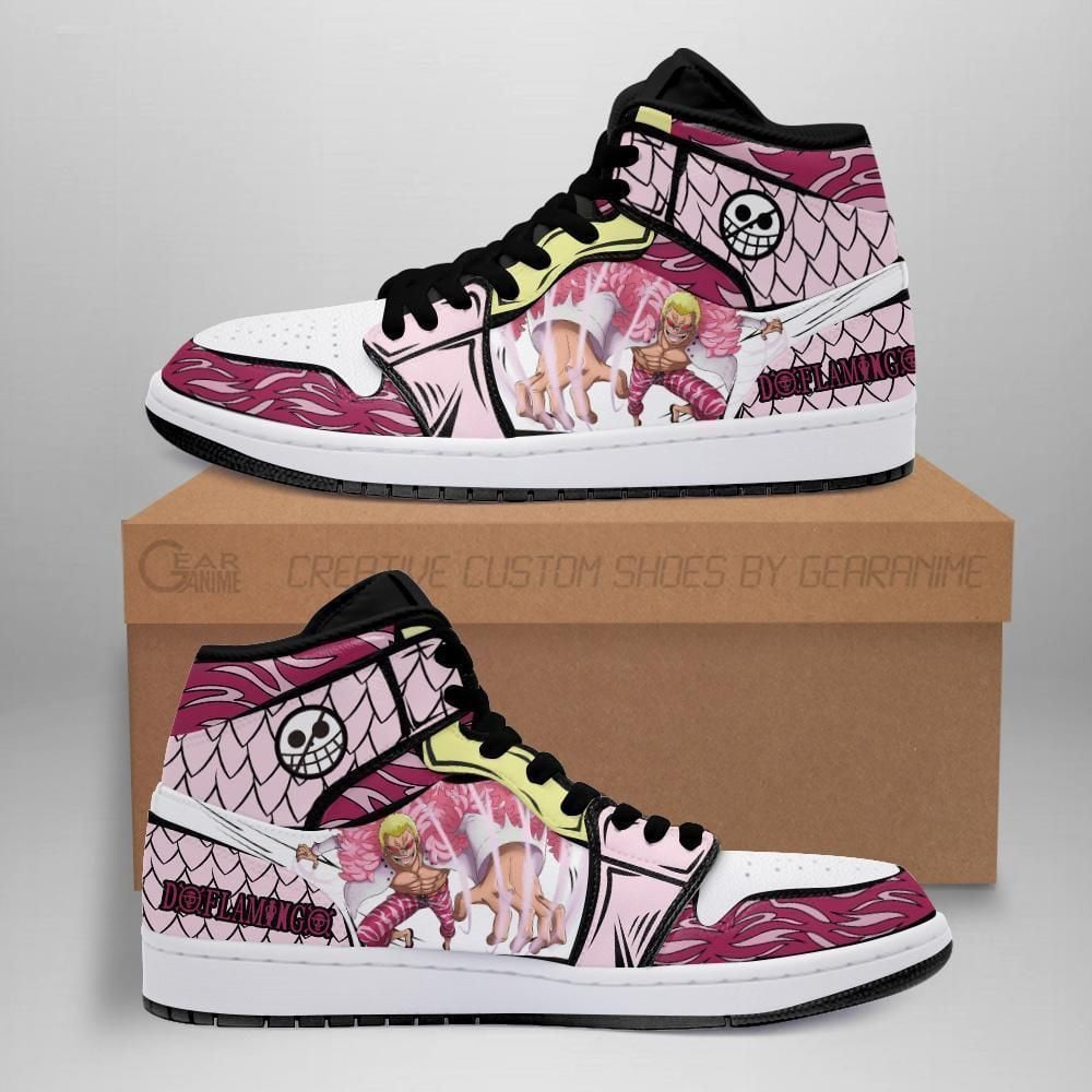 Doflamingo Shoes Boots Skill One Piece Anime Sneakers Shoes Sport V925