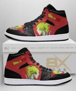 Dragon Ball Jordan Sneakers Broly Angry Face Anime Sneakers Shoes Air Jd Retro Sneakers V1028