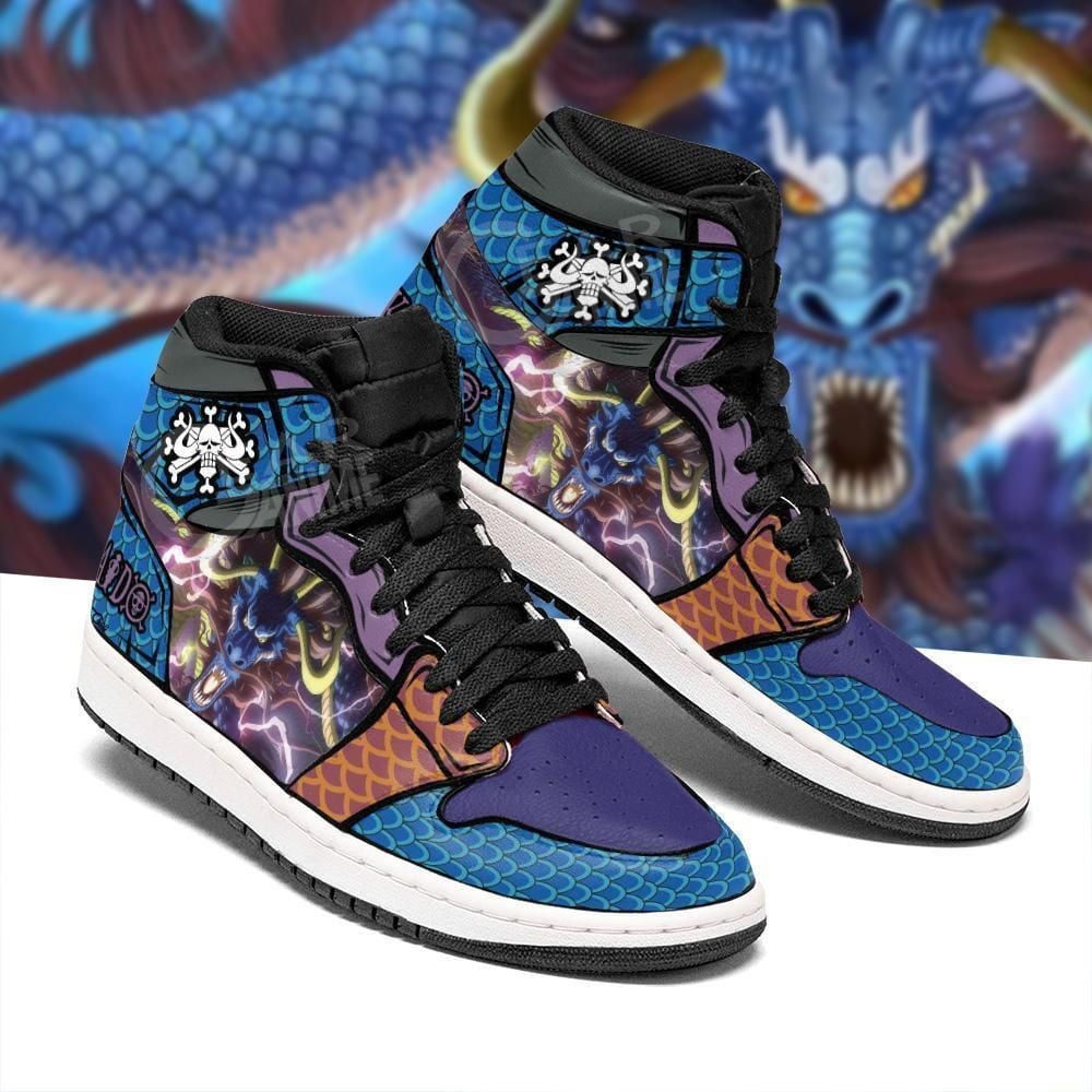 Dragon Kaido Yonko One Piece Anime Shoes Air Jd Retro Sneakers V1065