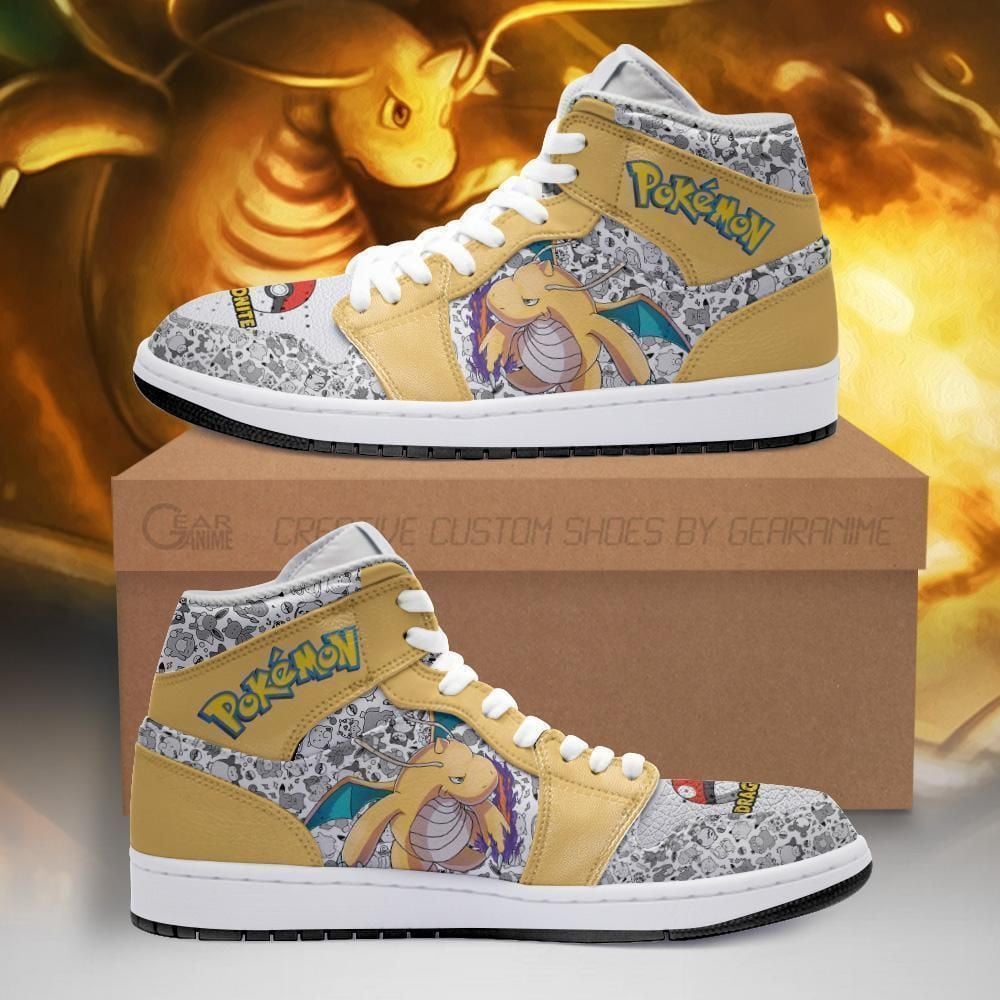 Dragonite Shoes Boots Pokemon Anime Sneakers Shoes Sport V1072