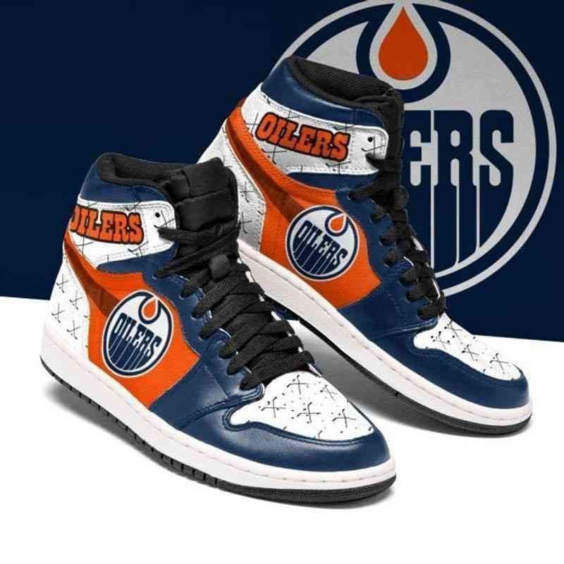 Edmonton Oilers Nhl Team Custom Eachstep Gift For Fans Shoes Air Jd Retro Sneakers V1096