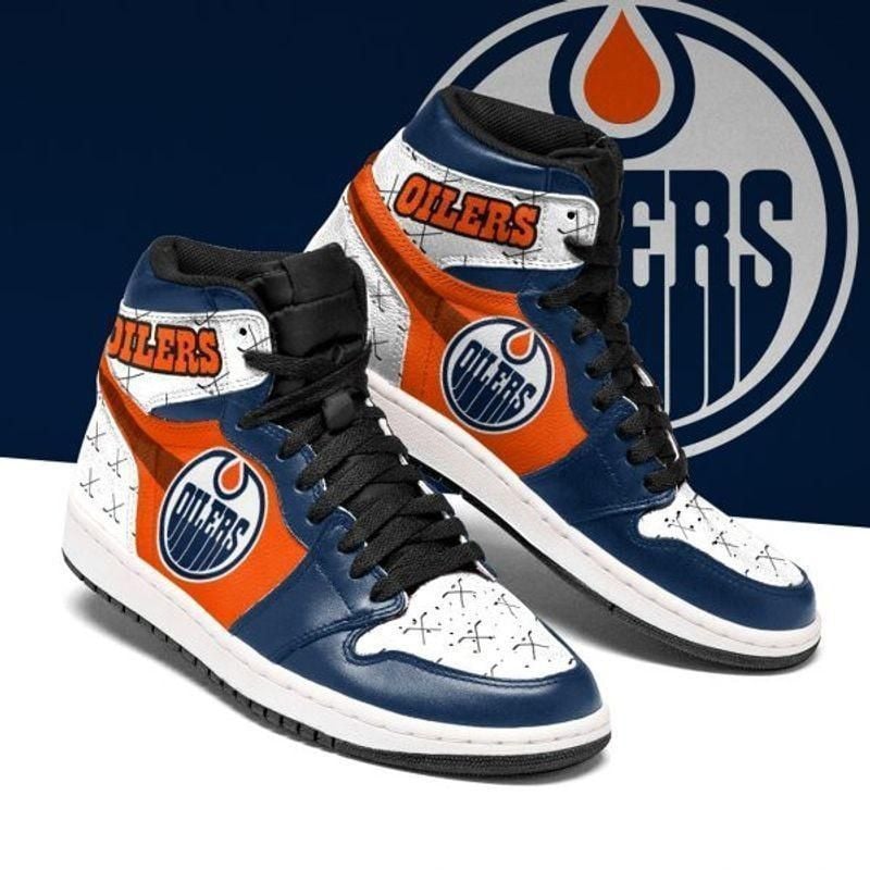 Edmonton Oilers Nhl Team Custom Eachstep Gift For Fans Shoes Air Jd Retro Sneakers V1097