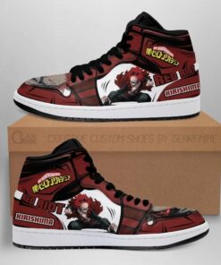 Eijiro Red Riot Custom My Hero Academia Anime Shoes Air Jd Retro Sneakers V1106