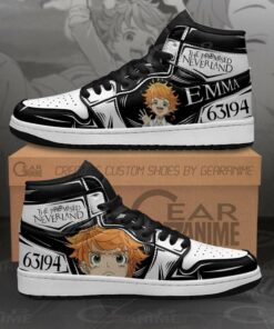 Emma The Promised Neverland Custom Anime Shoes Air Jd Retro Sneakers V1127